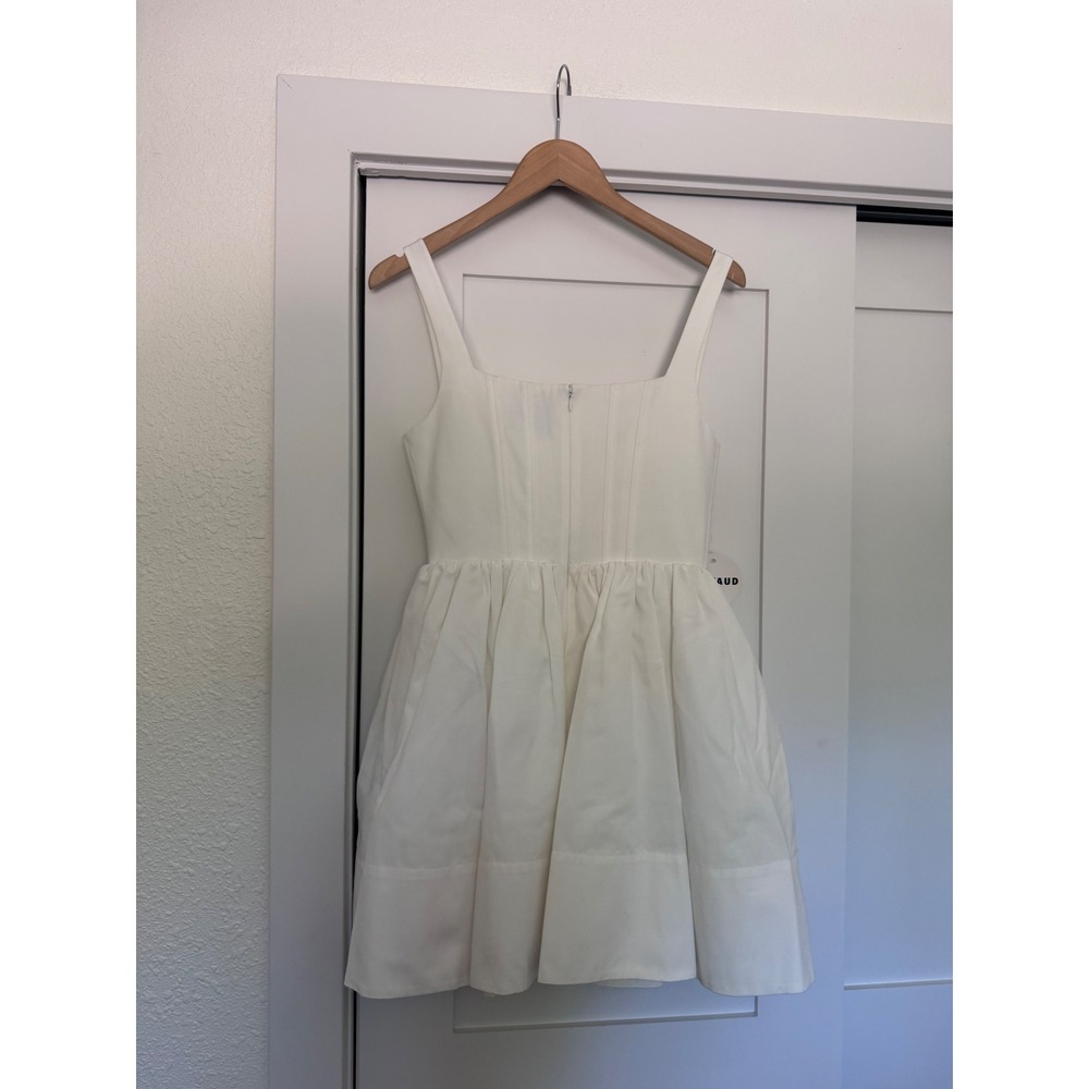 STAUD Landscape Dress White Size 6 - Picture 9 of 11